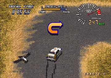 Drift Out '94 - The Hard Order (Japan) screen shot game playing